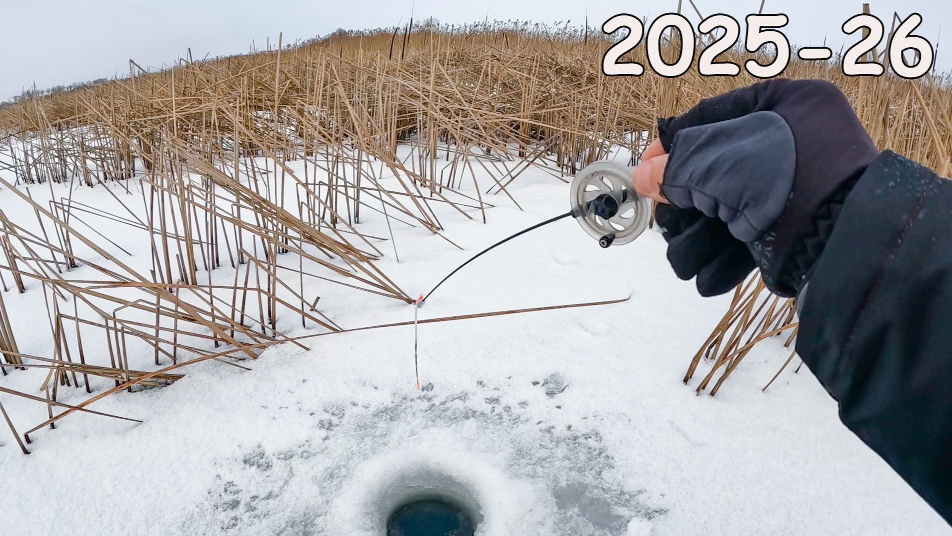 ЗАБУРИЛСЯ В ТРАВУ, ТОЛЬКО СЕЛ и КИВОК ЗАГНУЛО! Рыбалка на безмотылку зимой в 2025-26 смотреть онлайн