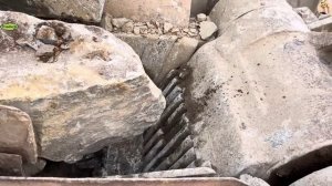 Строительство, дробление щебёнки