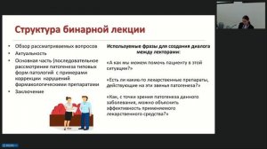 Окладникова Е.В. Бинарные лекции в учебном процессе: патофизиология и фармакология