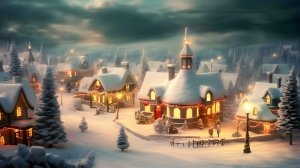 НОВОГОДНЯЯ ДЕРЕВНЯ ЗИМНЯЯ СКАЗКА