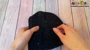 331236 Шапка Lanson Kids зимняя вязанная черная