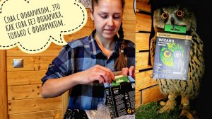 Выпасаем овцу Морошку по пушистому снегу и валяем её в листиках. Сова Ёль выиграла себе фонарик!