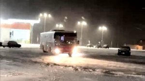 У Глобуса во Владимире дрифтовал автобус