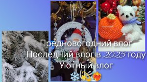 предновогодний влог/ последнее видео? / влог бисероплетера/ зимний вайб❄✨❤🔥🌟