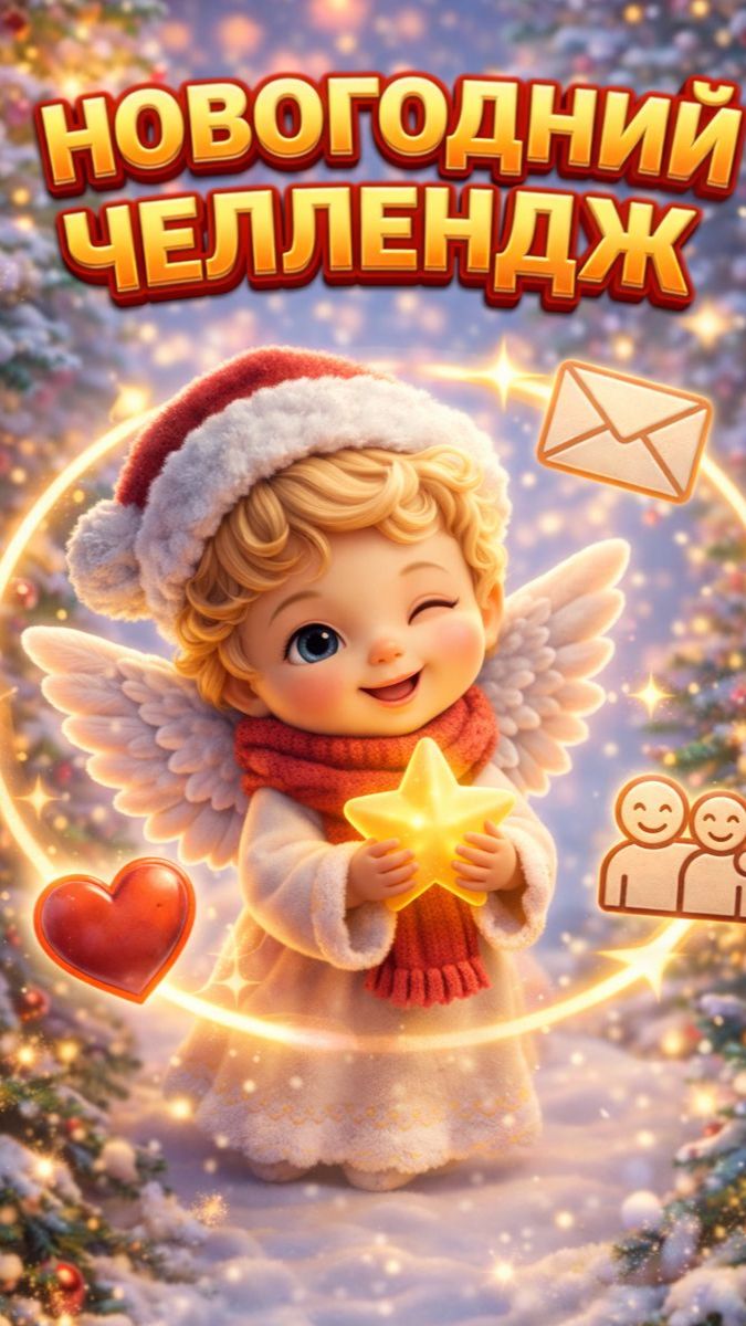 🎄Новогодний ЧЕЛЛЕНДЖ -Передай Удачу Другу! смотреть онлайн