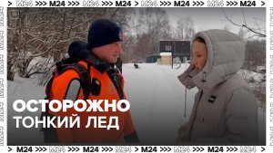 Спасатели попросили москвичей не выходить на тонкий лед