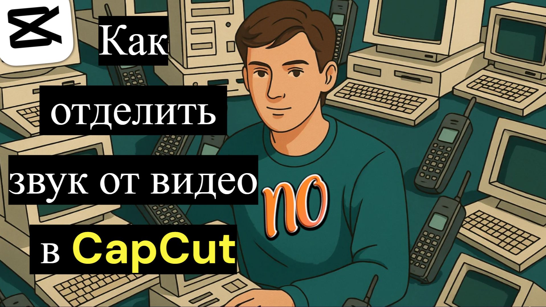 Как отделить звук от видео в CapCut. Как отделить звуковую дорожку от видео на компьютере в Капкут. смотреть онлайн