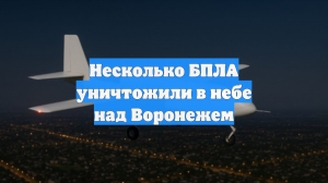 Несколько БПЛА уничтожили в небе над Воронежем
