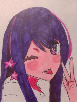 рисуем аниме девочку фиолетового цвета (аи) 
#Anime #girl.приятного просмотра.