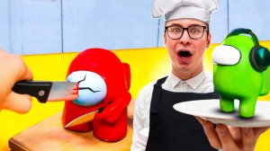 Сделал СЪЕДОБНЫХ Персонажей AMONG US В Реальной Жизни !