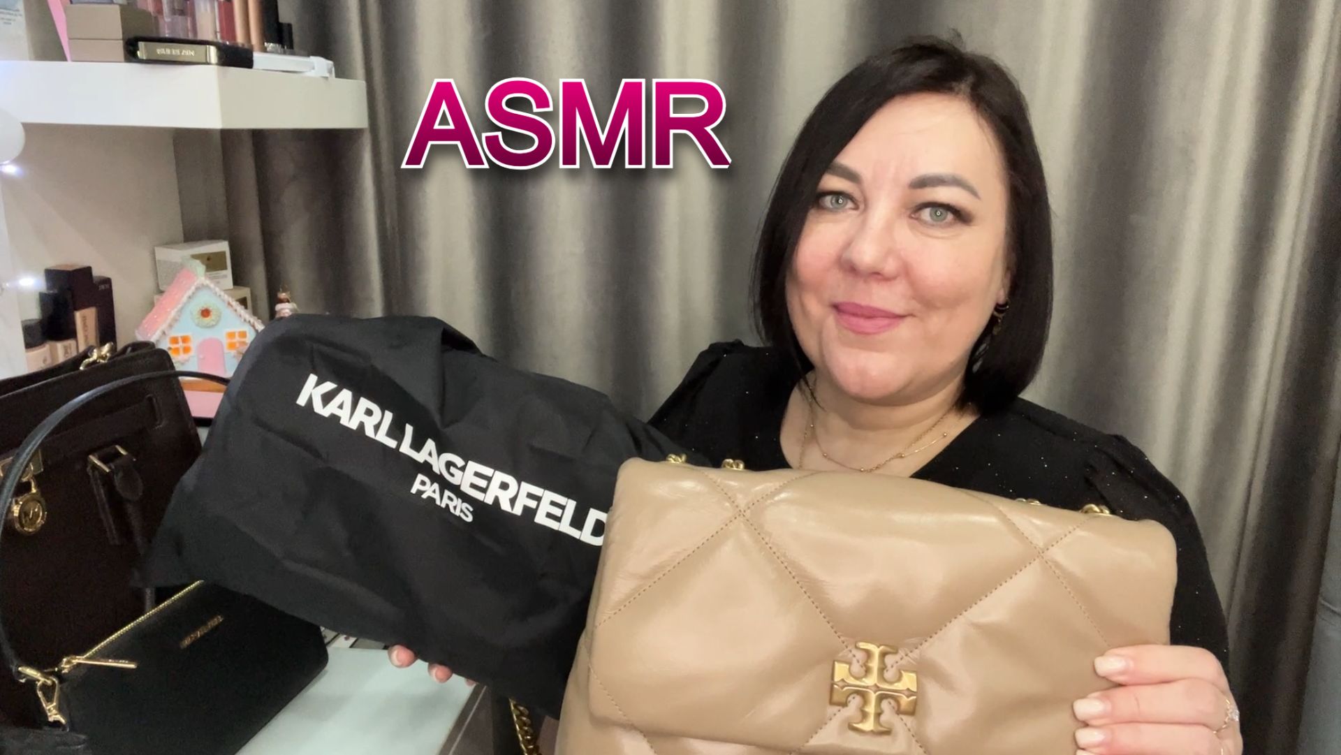🤩ASMR👜МОЯ КОЛЛЕКЦИЯ СУМОК👝2025/звуки кожи, цепочек, 1000% мурашки😴 смотреть онлайн