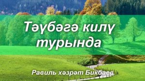 Тәүбәгә килү турында | Равиль хәзрәт Бикбаев