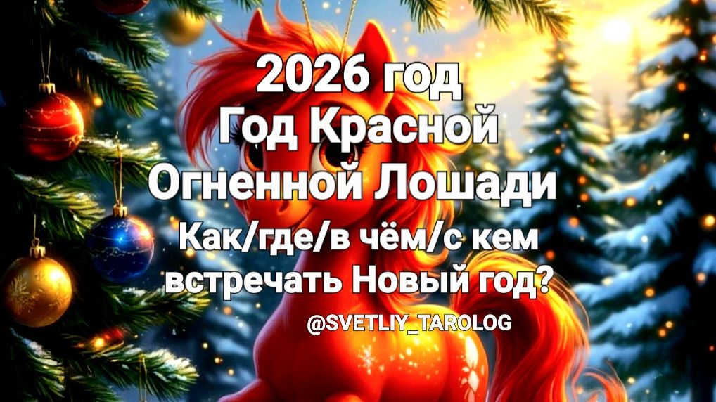 🐴🎄2026 год Красной Огненной Лошади. Как/Где/С кем/В чём встречать Новый год? 🎁 смотреть онлайн