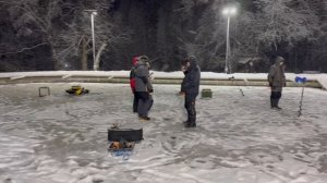 Обстановка на лесном пруду 30.12