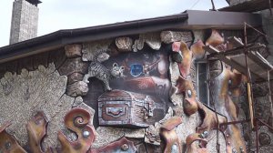 оформление фасада дома с элементами лепки.арт бетон оформление цоколя.