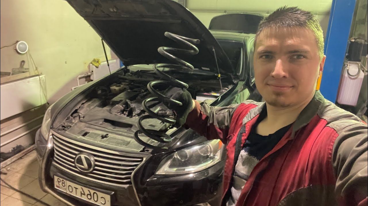 Частичный переход с пневмы на пружины Lexus Ls460 но есть нюанс(