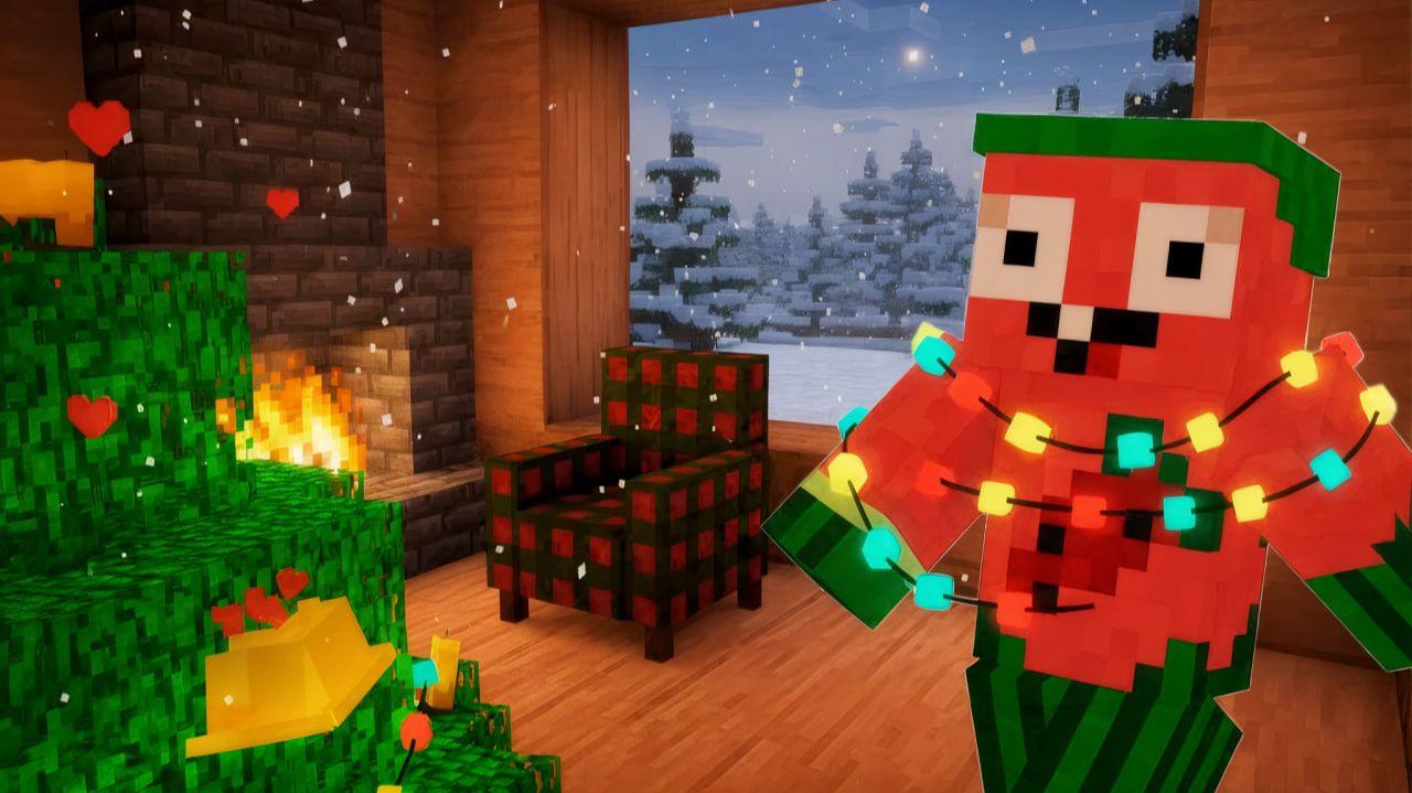 новогодняя ночь в minecraft #владус смотреть онлайн