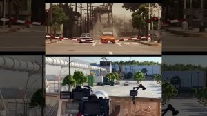 Форсаж - Финальная сцена (съёмки)