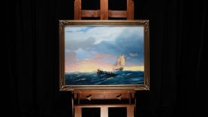 Иван Айвазовский "Волны на закате"