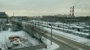 Вид на гаражи