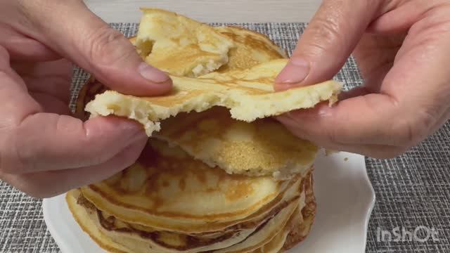 Блины на кефире, у всех получается по такому рецепту! смотреть онлайн