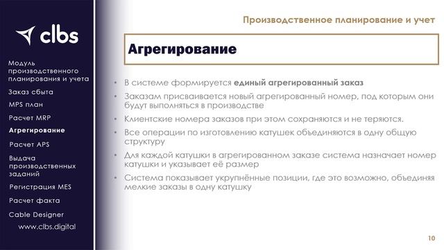 Сводный план производства