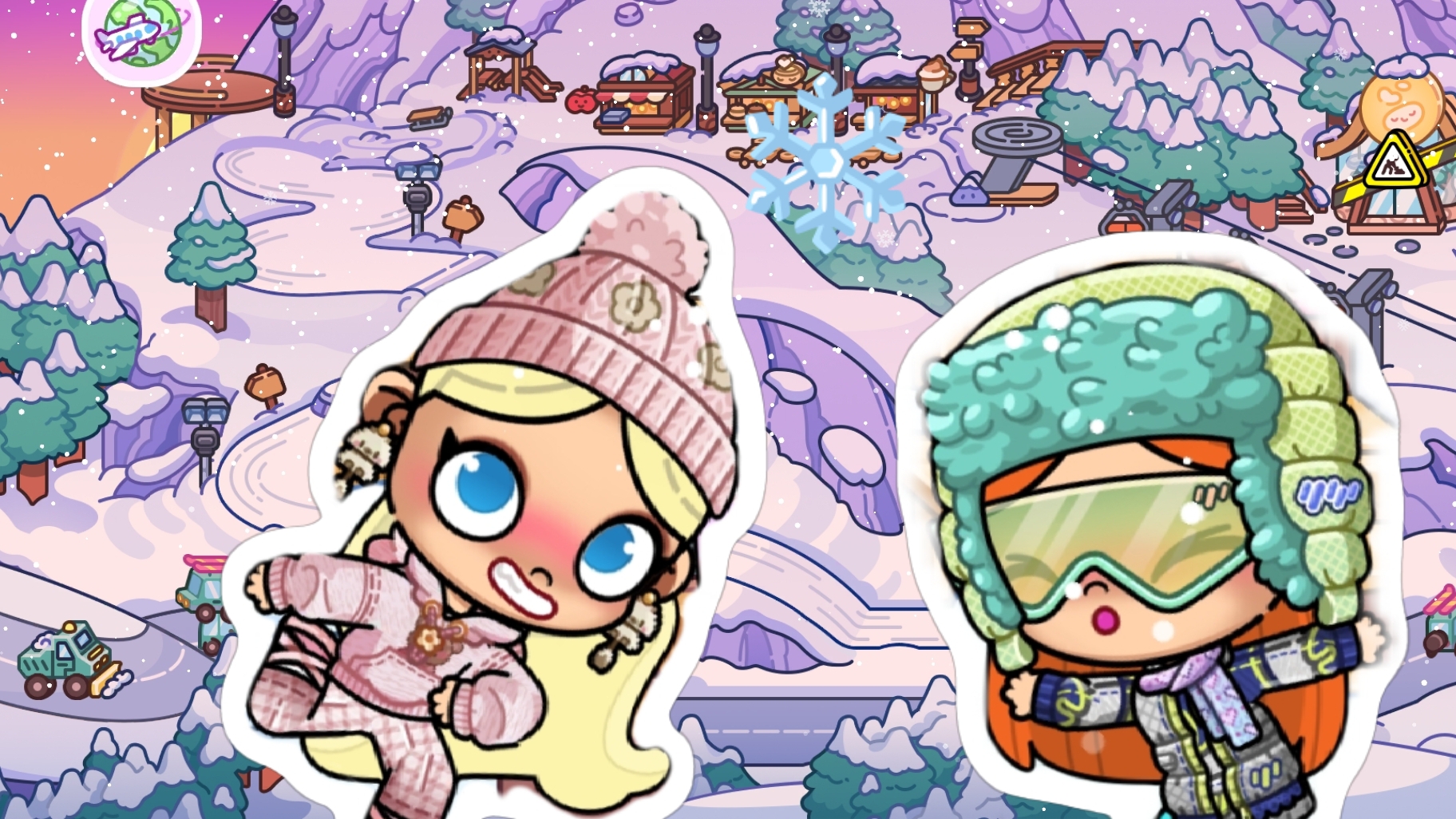 Исследуем снежную локацию в аватар воролд вместе с Улей#топ!🩷