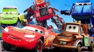 МУЛЬТИКИ ПРО МАШИНКИ 🚗 МОЛНИЯ МАКВИН ПРЕВРАЩАЕТСЯ В ТРАНСФОРМЕРА. ГОНКА ПЕРЕМЕН СРЕДИ АВТОБОТОВ