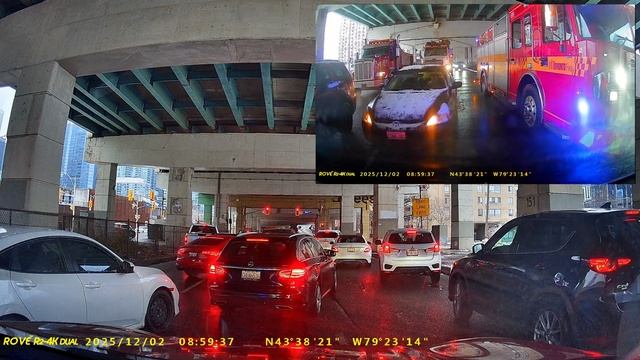 Пожарная машина в пробке