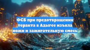 ФСБ при предотвращении теракта в Адыгее изъяла ножи и зажигательную смесь