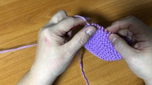 Шарфик платочной вязкой и аккуратным краем