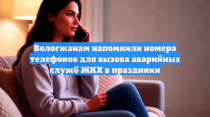 Вологжанам напомнили номера телефонов для вызова аварийных служб ЖКХ в праздники