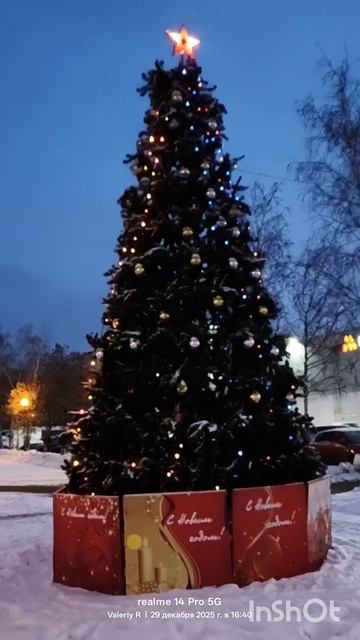 Новогодние ёлки в спальном районе Москвы 🎄🎄🎄 29.12.2025 смотреть онлайн
