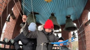 Колокольный звон, С.Носова, Е.Богатова. Колокольня храма Александра Невского (Псков), 9.01.2025