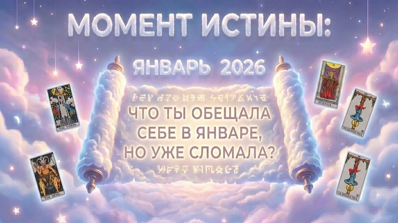 Момент истины: Что ты обещала себе в январе, но уже сломала? 💕 Таро сегодня 🧿 Чтение карт таро смотреть онлайн