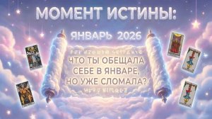 Момент истины: Что ты обещала себе в январе, но уже сломала? 💕 Таро сегодня 🧿 Чтение карт таро