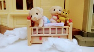 РАСПАКОВКА КРОВАТКИ SYLVANIAN FAMILIES И ЗИМНИЕ ПРИКЛЮЧЕНИЯ 🛌❄