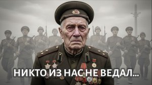 Никто из нас не ведал...