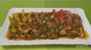 Курица по - китайски в кисло сладком соусе!