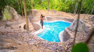 Строим подземный дом и бассейн примитивным способом