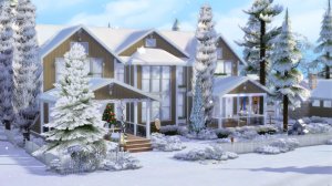 Новогодний семейный дом | Строительство The Sims 4 | building a New Year's family home