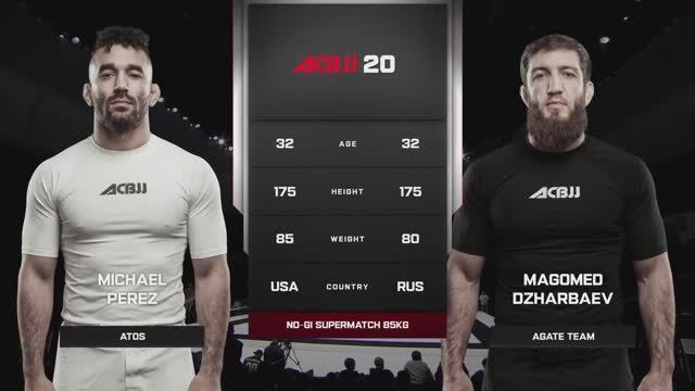 Michael Perez vs Magomed Dzharbaev - ACBJJ 20 смотреть онлайн