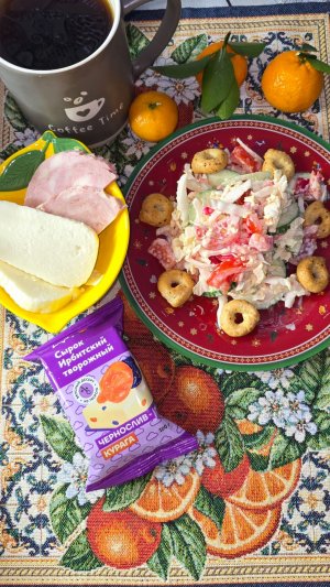 Летний Салат в зимний день 🥬 Рубрика Готовим вместе 👩🍳 Мукбанг 🥗