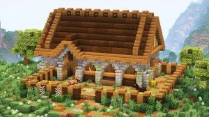 Конюшня в майнкрафте.