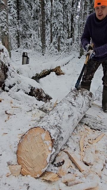 Billnas 1132 в зимней колке бревна. смотреть онлайн