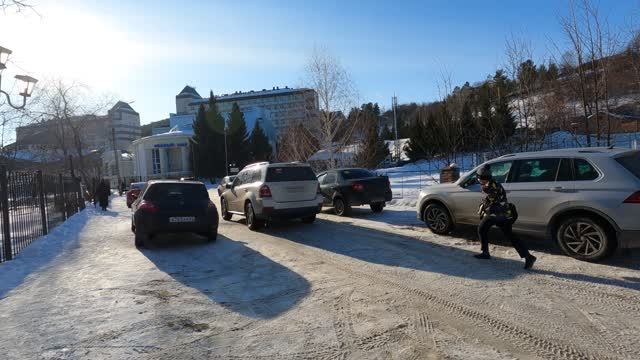 ул. Шукшина, Белокуриха февраль 2023г. смотреть онлайн