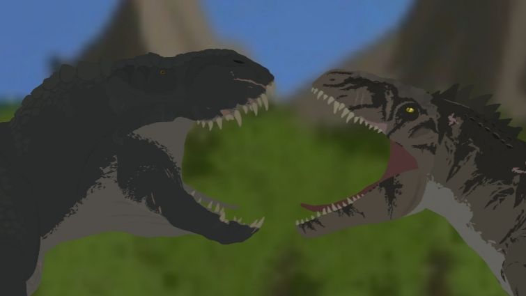 В Рекс vs Гиганотозавр | Анимация (часть 3/8) смотреть онлайн
