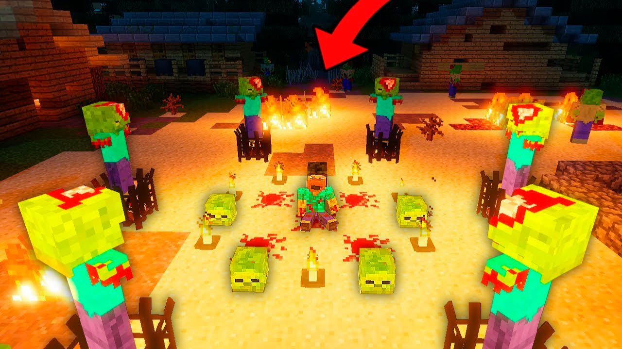 ОБРЯД ЗОМБИ в Секретной ДЕРЕВНЕ! 100 Дней в ЗОМБИ АПОКАЛИПСИСЕ в Майнкрафт! СЕРИАЛ смотреть онлайн