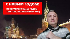 Новогоднее обращение к зрителям канала. Поздравляю с наступившим 2026 годом!