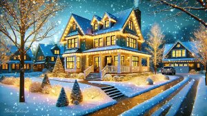 ❄️ МЕДЛЕННАЯ УСПОКАИВАЮЩАЯ МУЗЫКА ДЛЯ СНА 🎵 РАССЛАБЛЯЮЩАЯ МУЗЫКА ДЛЯ ДУШИ В КОТТЕДЖНОМ ПОСЕЛКЕ